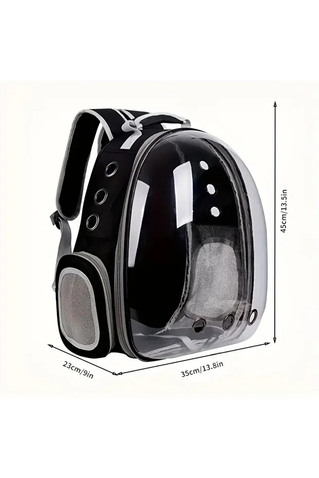 Astronot Şeffaf Pencereli Kedi Taşıma Sırt Çantası